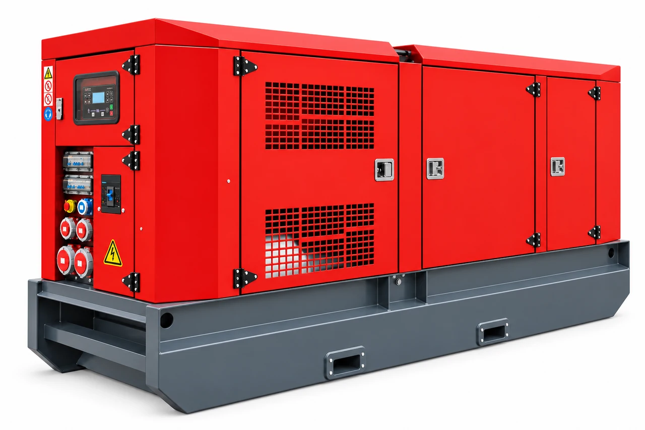 APS Perkins-Dieselaggregat mit Schallschutzhaube